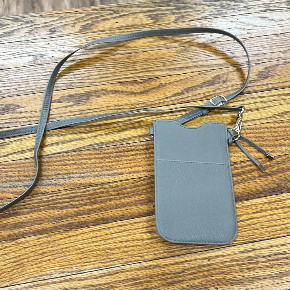 LAUT | phone/card crossbody/case//necklace/holder taupe